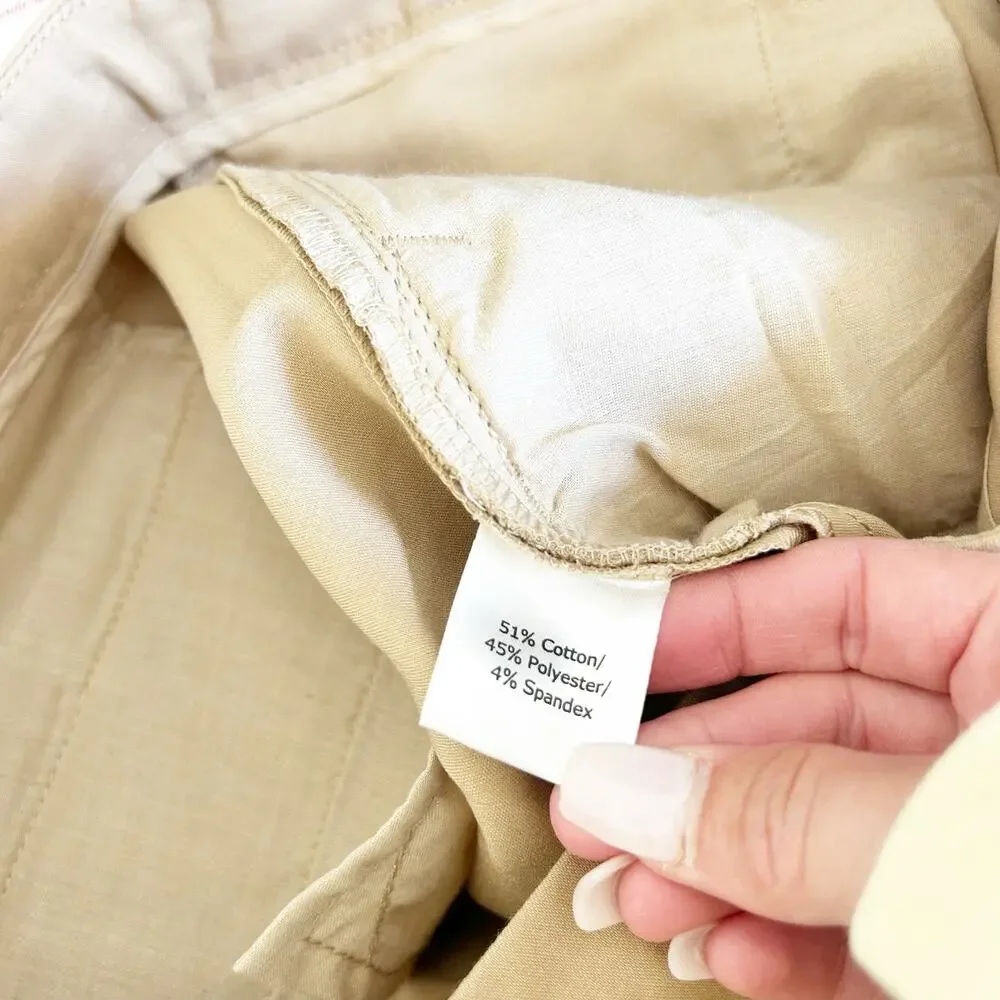 Woodies Tan Flat Front Pants 37x31